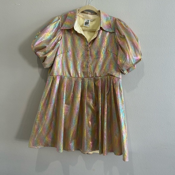 Queen of Sparkles Mini Sequin Collar Dress - Picture 3 of 7